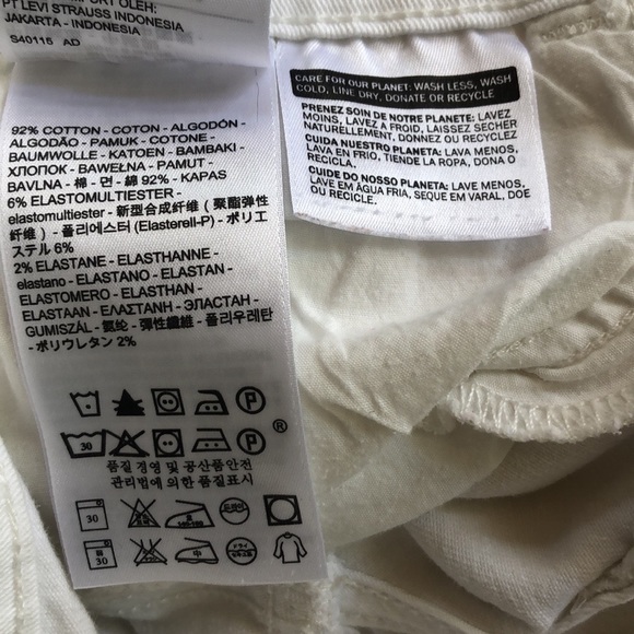 White Levi Skinny Ankle jean - Picture 4 of 9